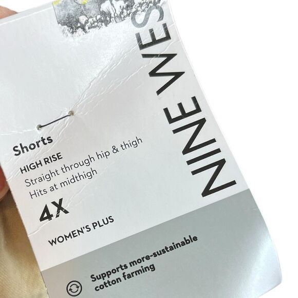 Nine West High Rise Stone Shorts, Size 4X, NWT - Picture 9 of 10